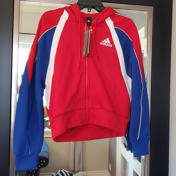 ❤💙FINAL PRICE❤💙Adidas Colorblock full zip hoodie - Picture 4 of 16